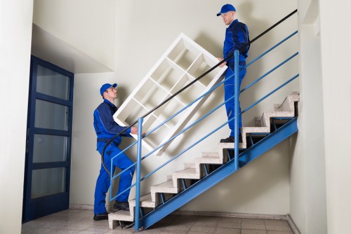 Commercial moving team planning a business relocation in Crystal Palace