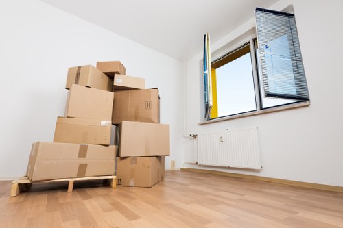 Packing and loading support for a flat move in Crystal Palace
