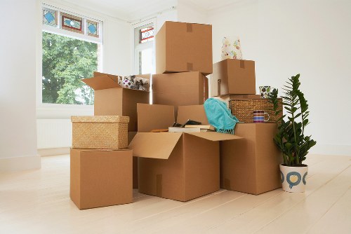 Furniture and boxes being loaded for removals in Crystal Palace