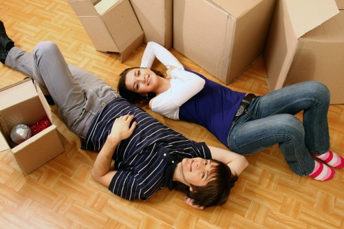 Loading office items for a business move near Crystal Palace