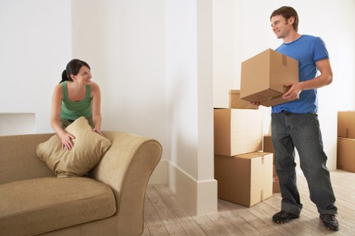 Household items being prepared for a move in Crystal Palace